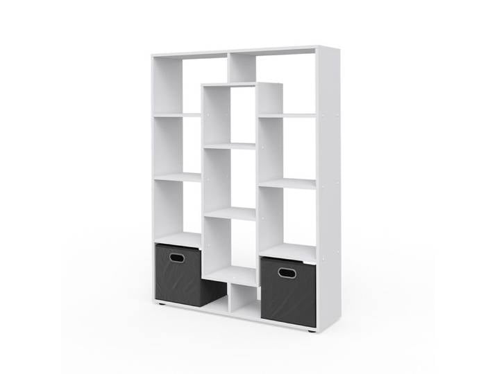 Étagère pivotante 107.2x143cm avec 2 boxes pliants Blanc Vicco 37001