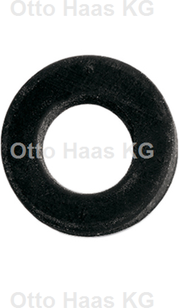 HAAS Gummi-Dichtung 8142 1 1/4", für Überwurfmuttern, schwarz