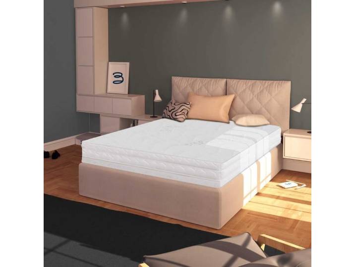 Matelas EASY SILVER 140x200 cm - BALDIFLEX - En Mousse Polyuréthane - Confort Equilibré - Epaisseur 15 cm