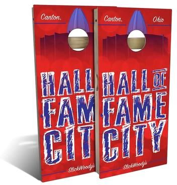 Skip's Garage Hall Of Fame City Outdoor Cornhole Board Set