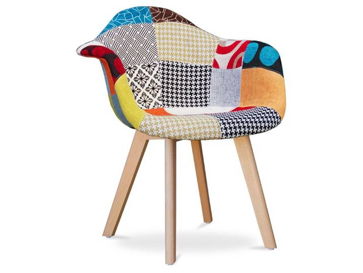 Premium Chaise design Amir - Patchwork Amy Multicolore