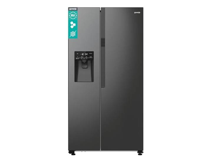 Gorenje NRR9185ESBXL Side by Side Kühl-Gefrier-Kombination Schwarz Edelstahl