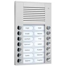 TCS Tür Control Audioaußenstation 2-reihig PES14-EN/04