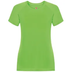 Fruit of the Loom Performance T Lady-Fit Damen T-Shirt Sport Shirt Fitness NEU, lime, 2XL