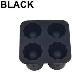 Lush Living Finds Cavity Silicone Ice Shot Glass Mold Reusable Whiskey Ice Shot Glass Maker For Cocktails And Parties black