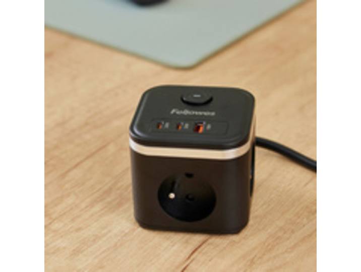 Cube multiprise Power Cube, type E, blanc