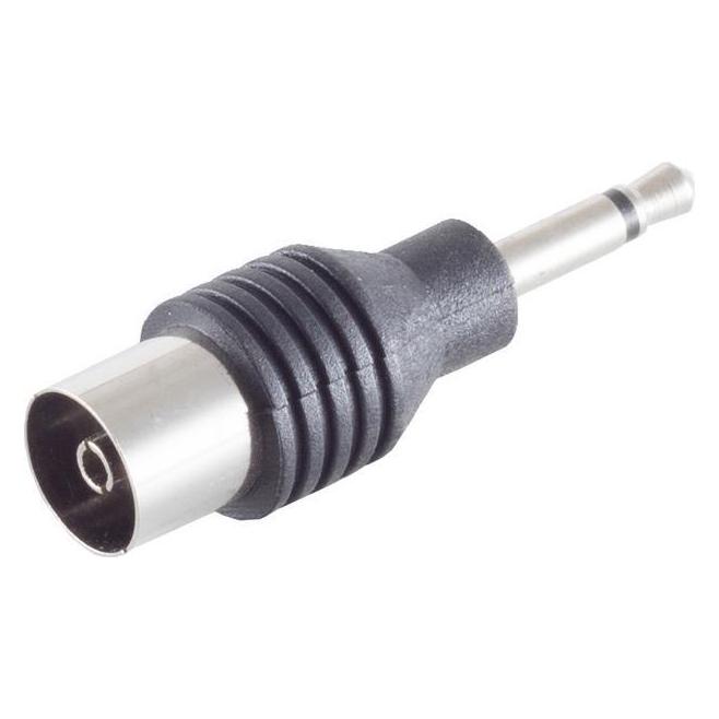 Shiverpeaks S/CONN maximum connectivity Adapter, Klinkenstecker Mono 3,5mm auf Koaxkupplung (Winkeladapter) (57100-)