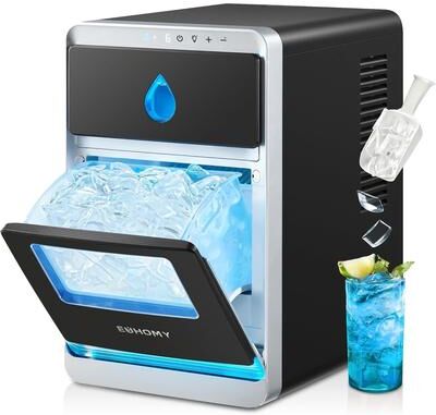 Euhomy IM022LBS Countertop Portable Crescent Ice Maker