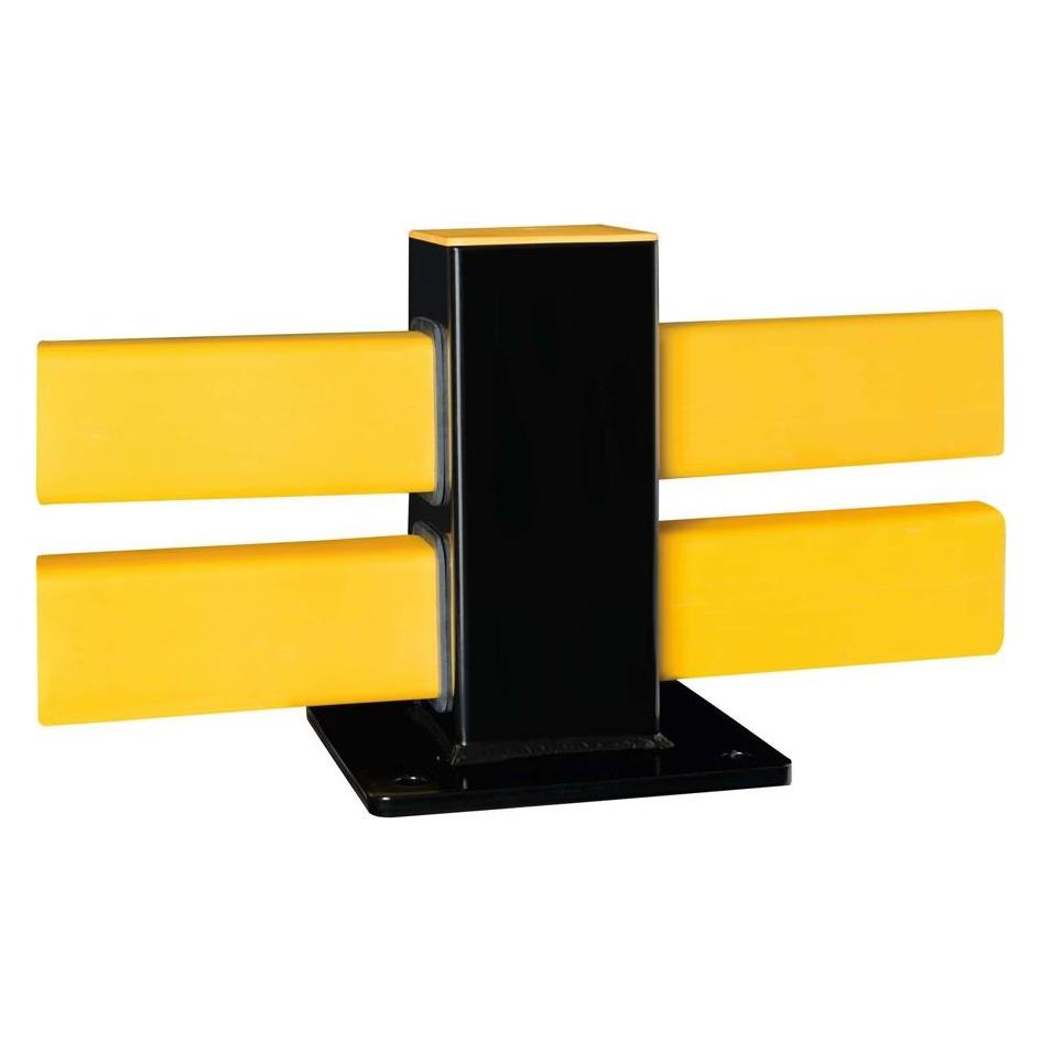 Moravia BLACK BULL Bodenbarriere Hybrid Standpfosten Mitte 255x100x100 mm (203.24.605)