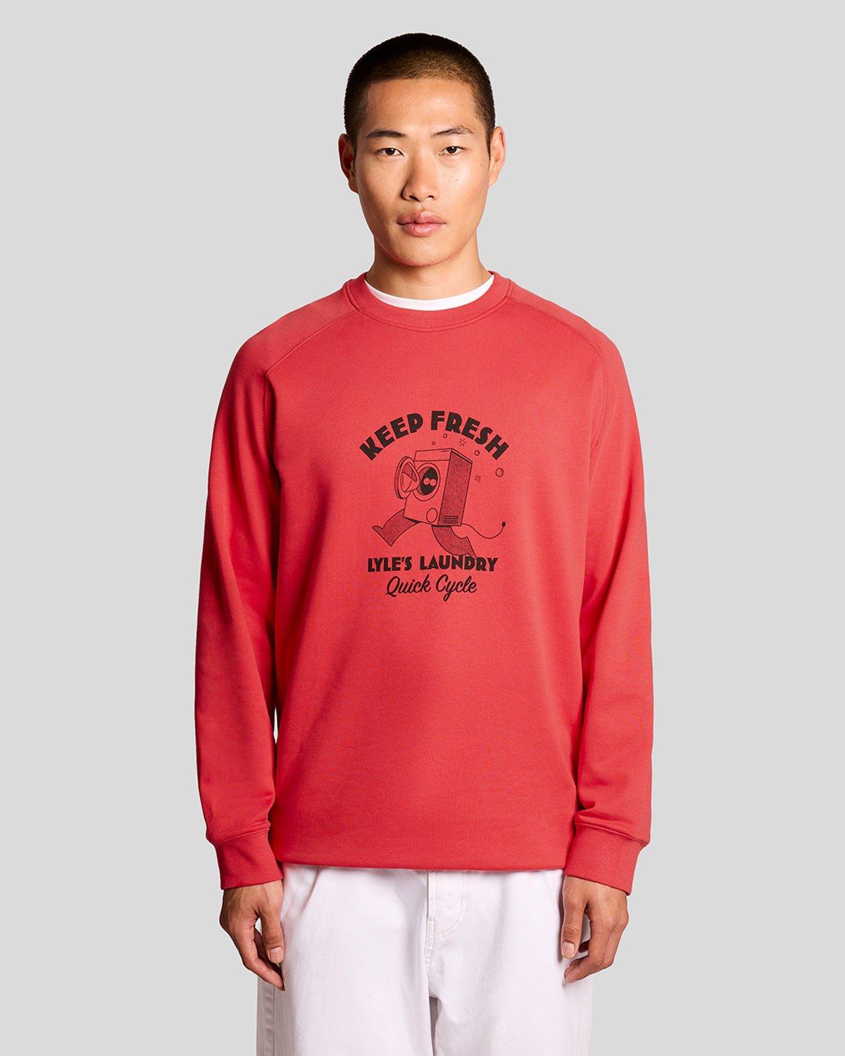 Brustdruck Grafik Sweatshirt
