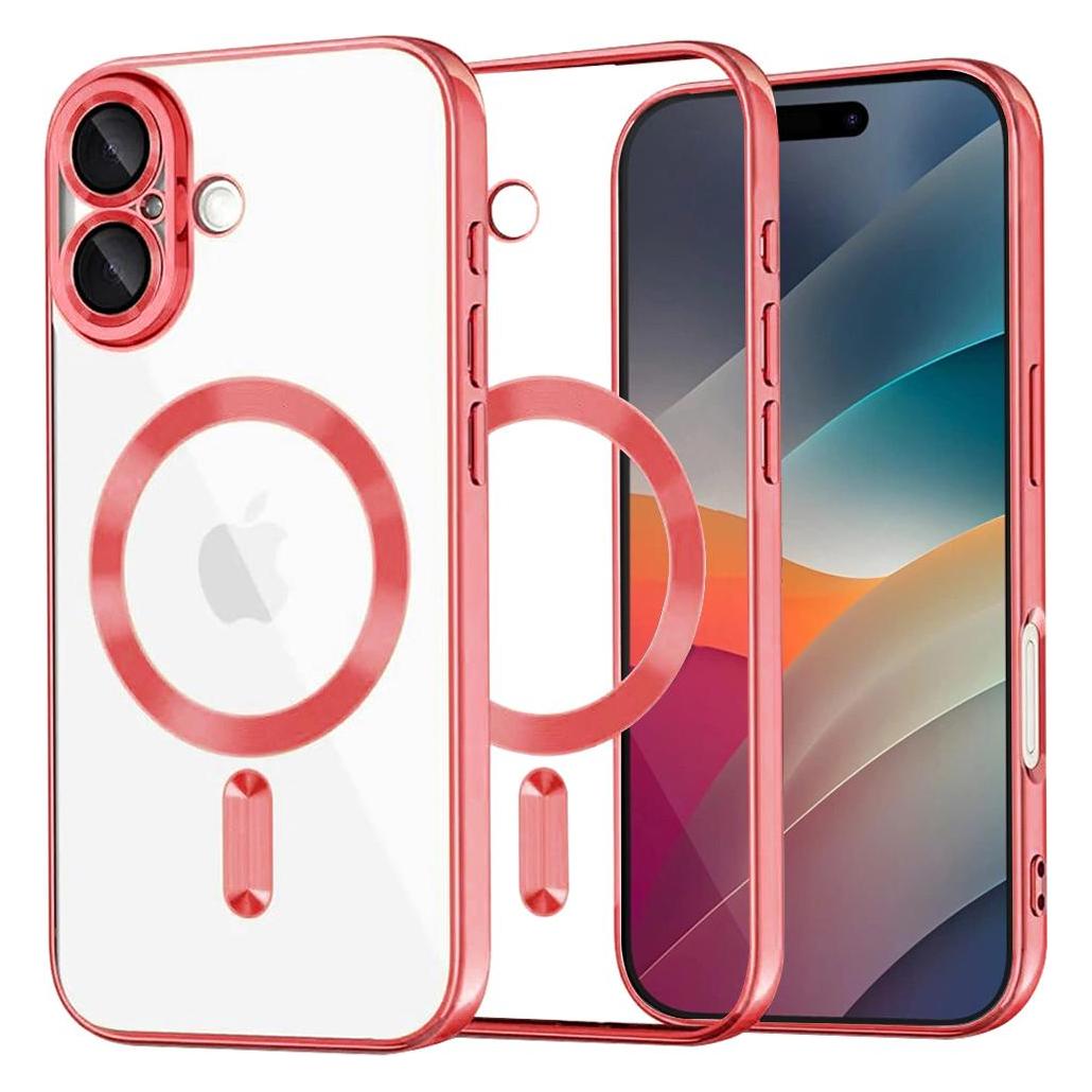 Techsuit - Luxury Crystal MagSafe - iPhone 17 - Red (Apple iPhone 17) (58346307)