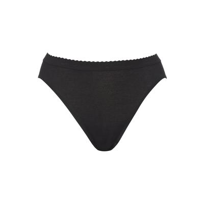 Slip CALIDA "Slip Iconics Brief 1er Pack", Damen, Gr. 44-46, schwarz, Obermaterial: 100% Baumwolle CO., Unterhosen Slip