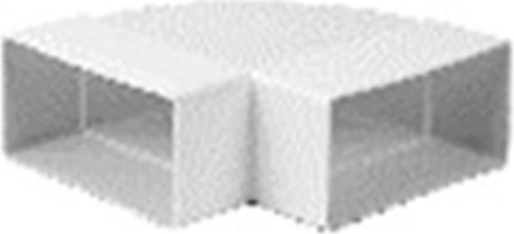 Tecnomat CURVA ORIZZONTALE PER TUBO 110x55 mm PER ASPIRAZIONE CAPPE