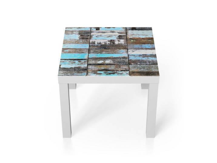 DEQORI Couchtisch 'Farbenspiel des Alters', Glas Beistelltisch Glastisch modern