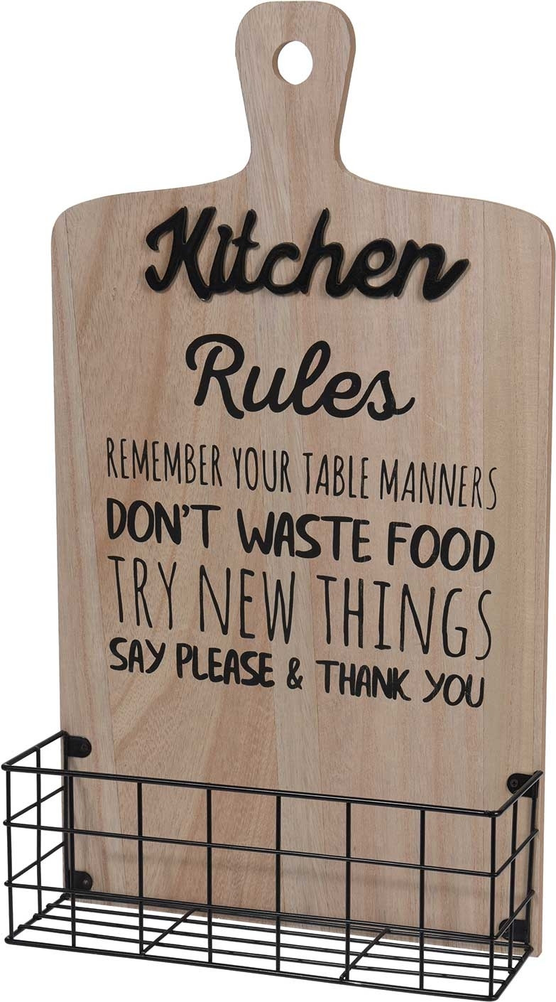 Koopman Kruidenrek voor de keuken, wandmontage, recht