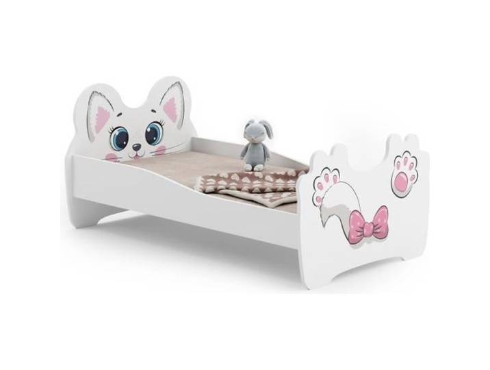 Lit enfant  PINK CAT  140x70cm + sommier + matelas