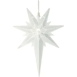 Star Trading, Weihnachtsbeleuchtung, LED-Stern Betlehem 35 cm, Metall, Weiss