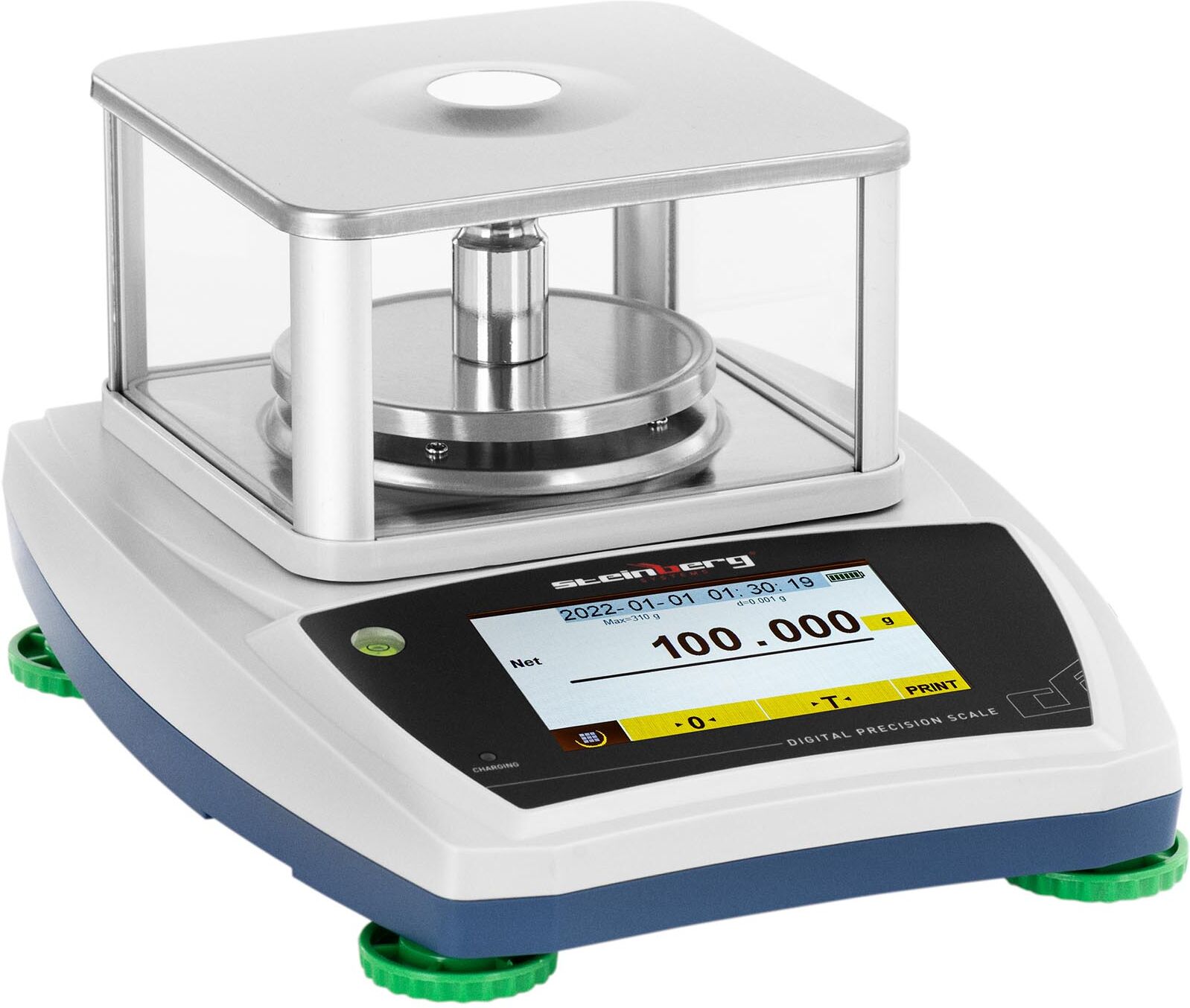 Steinberg Systems Præcisionsvægt - 300 g / 0,001 g - LCD-touchscreen - vindbeskyttelse SBS-LW-300-MAXT