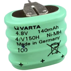 Varta Knopfzellen-Akku 150H NiMH 150 4.8 V 1 St. (1 Stk., V150H, 150 mAh), Batterien + Akkus