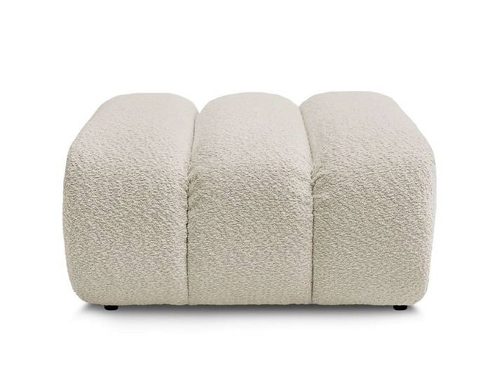 Hocker BOBOCHIC TALIA 80x80x42cm boucle-stoff beige