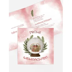 Grußkarten Weihnachten selbst gestalten mit Spruch und Fotos im Onlinedesigner bei Meine-Kartenmanufaktur.de