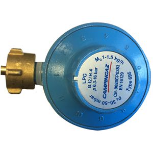 Campingaz Gasdruckregler 2208611, 30 - 50 mbar Ausgangsdruck, regelbar, Anschluss 1/4''