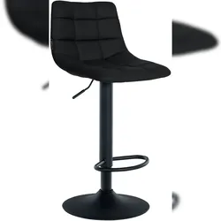 CLP Barhocker Jerry Kunstleder schwarz/schwarz