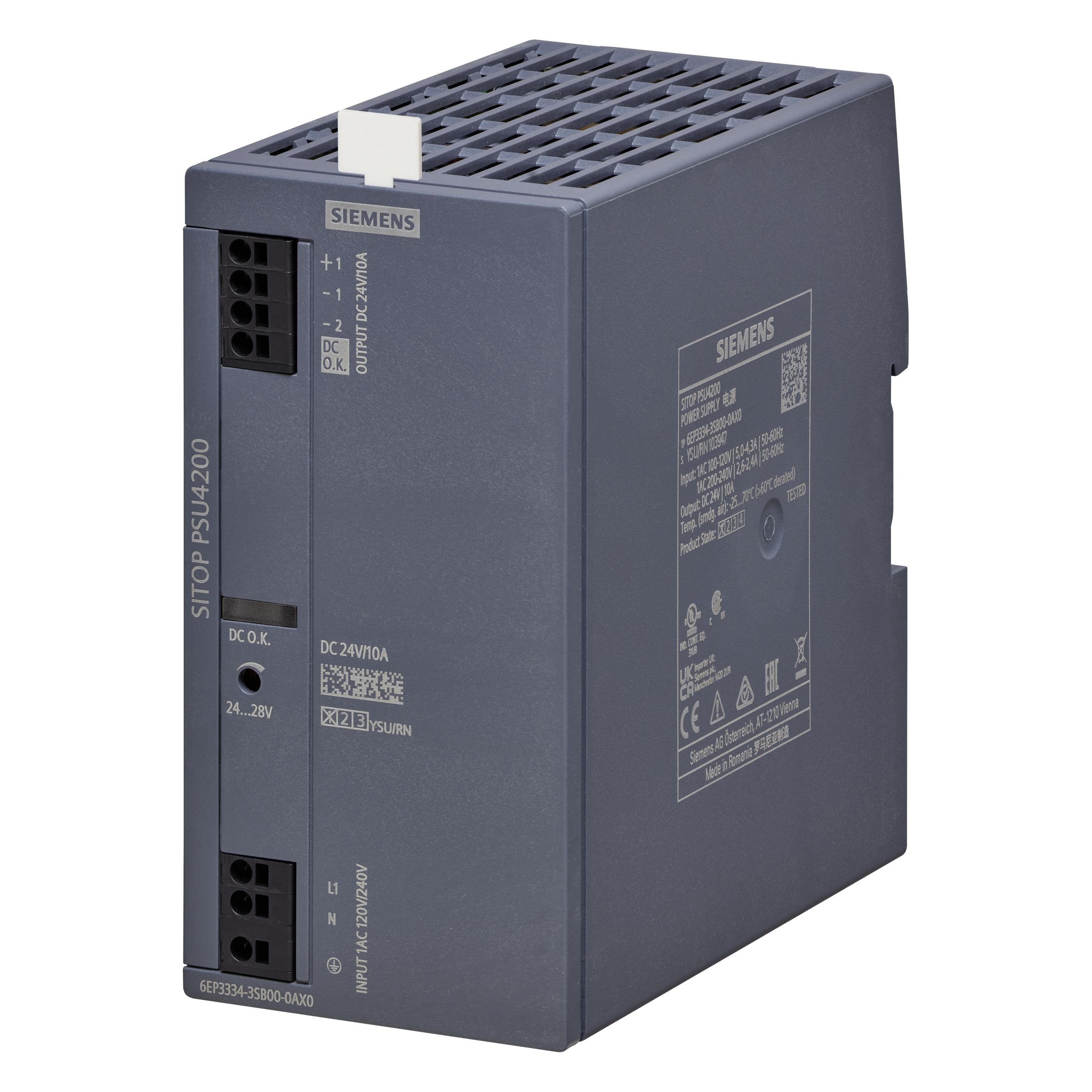 Siemens 6EP3434-3SB00-0AX0 SITOP PSU4200 Stromversorgung 3phasig DC 24V/10A (6EP34343SB000AX0)