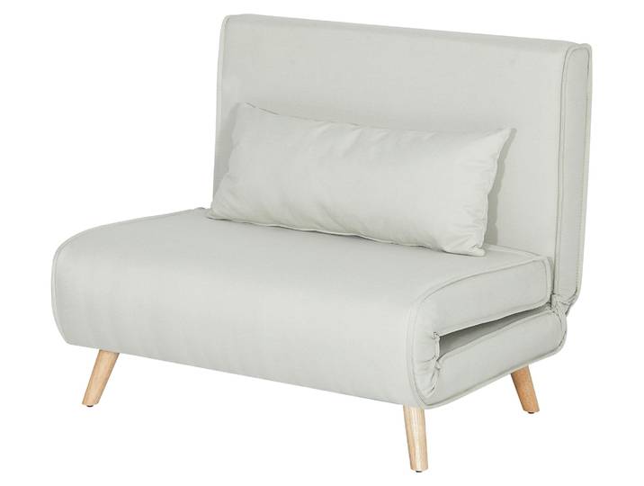 HOMCOM Einzelsofa Sofabett klapp verstellbar Rückenlehne nordisch skandinavisch