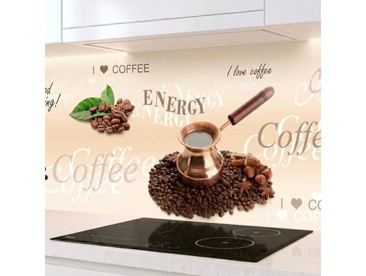 Rodnik Küchenrückwand ABS-Platte, Spritzschutz mit Direktdruck, pflegeleicht, formstabil. Große Motivauswahl (Coffee, 60x400 cm)