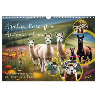 Alpakas, die sanften Andenbewohner (Wandkalender 2027 DIN A4 quer), CALVENDO Monatskalender