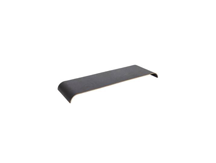 Holztablett „Curva“ für das Curva-Wandregal, Large Eiche Schwarz AYTM