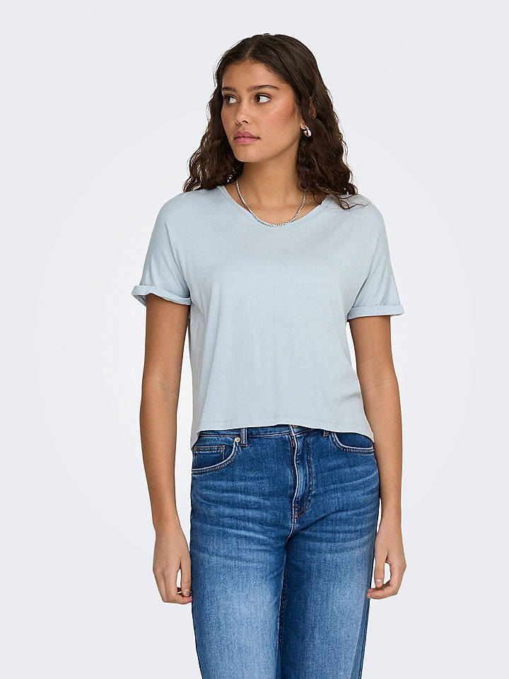 JDY Shirt "Sissy" in Hellblau - L