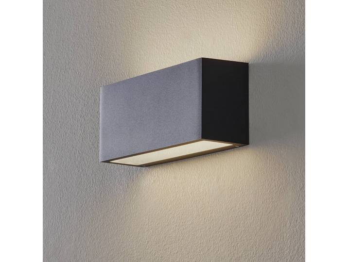 LED-wandlamp 50146, dimbaar, zwart, Hal, Aluminium, LED wandlamp