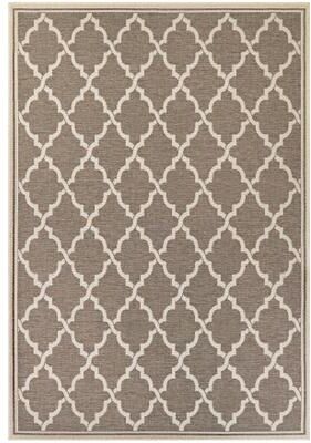 Dream Decor Rugs Samantha Casbah Taupe Ivory Indoor Outdoor Area Rug