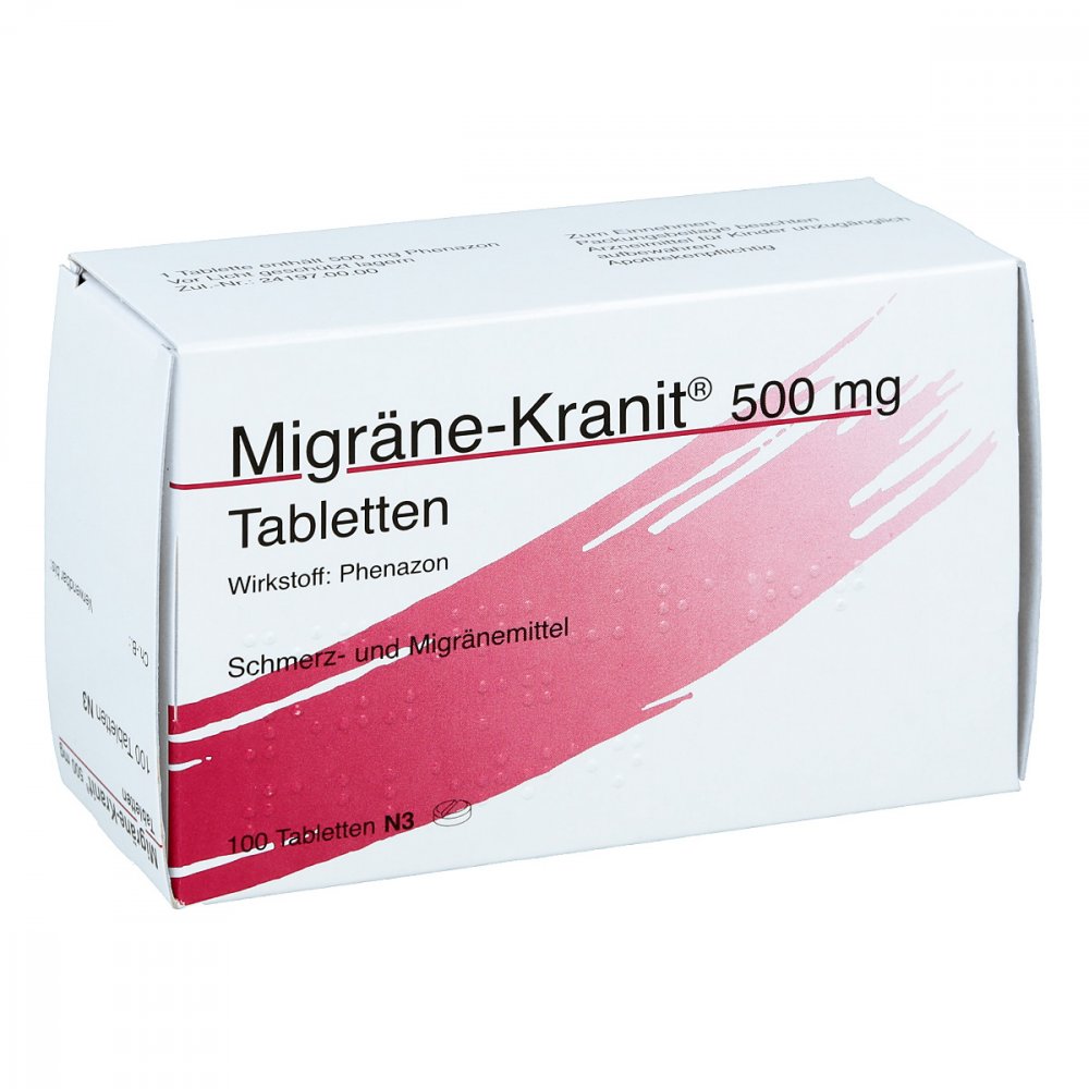 HERMES Arzneimittel GmbH Migräne-Kranit 500mg 03438056