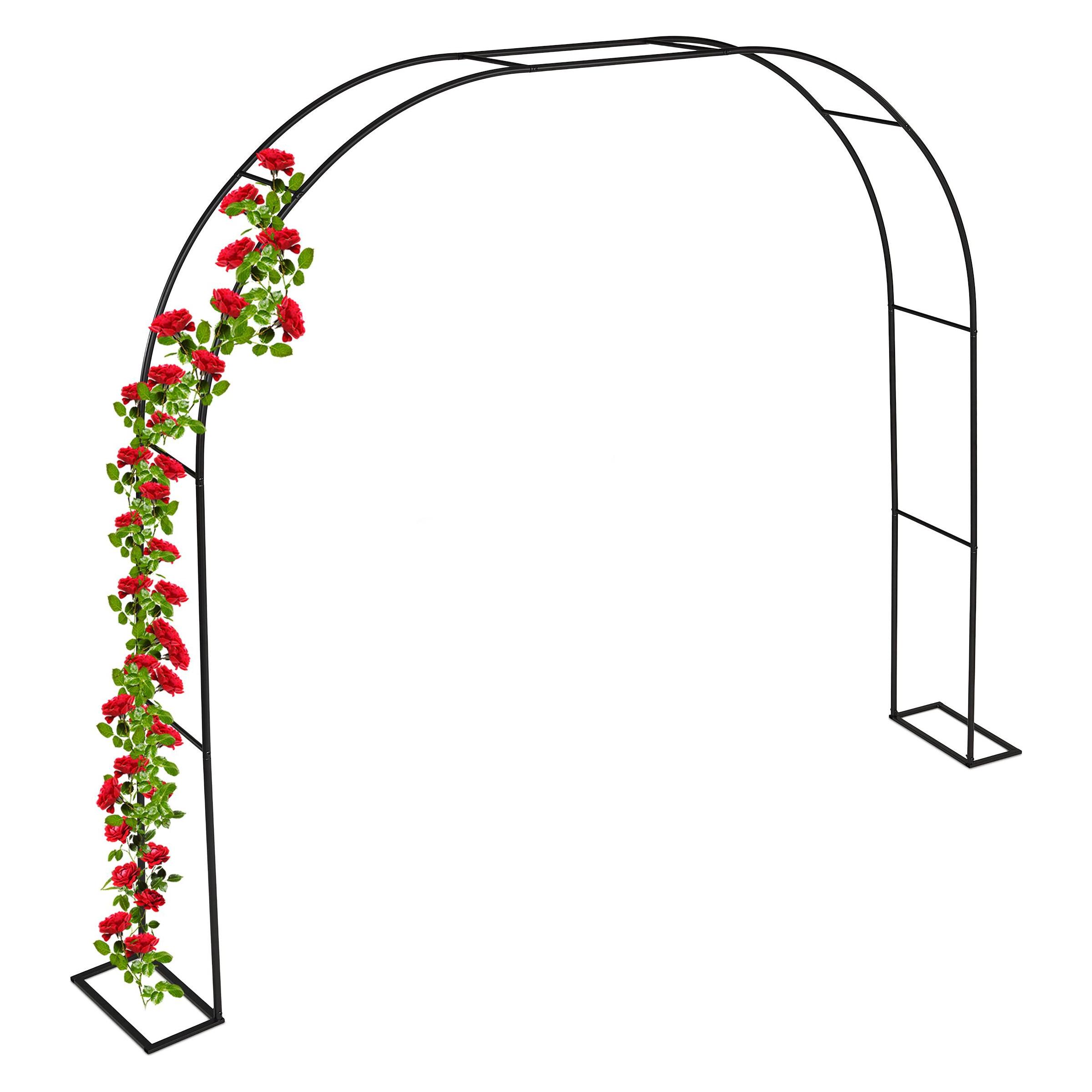 Relaxdays Rosenbogen (40 cm, 280 cm) (4052025507039)