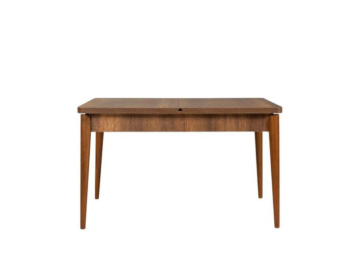 Table à manger extensible décor noyer 130/165 cm