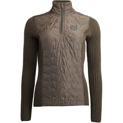 Kingsland Strickpullover mit wattierter Vorderseite Damen saffron Green Black Ink Winter 2022, Größe: XL
