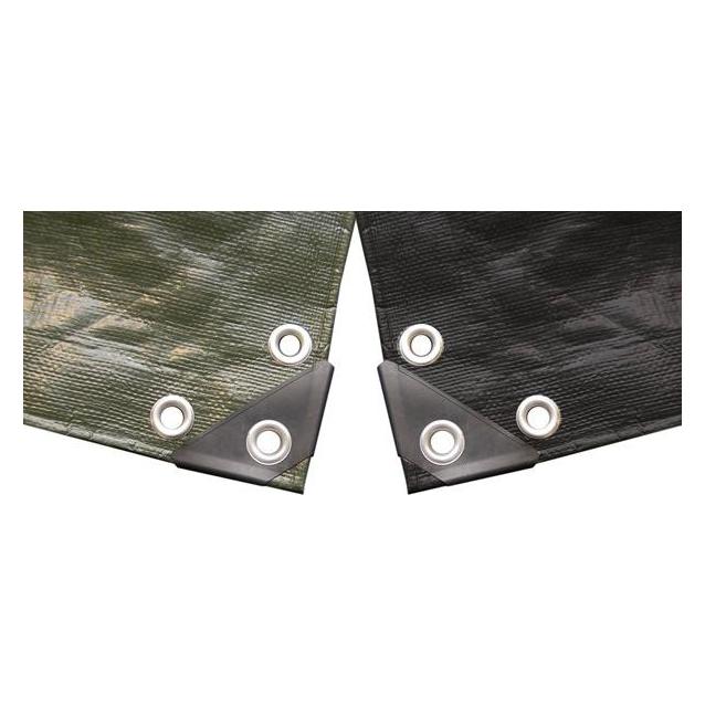 Green>it 2-layer tarpaulin 3.0 m × 5.0 m = 15.0 m2 (5 x 3 m) (89938)
