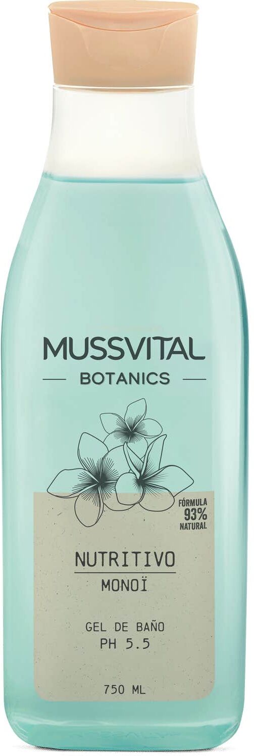 MUSSVITAL Botanics Gel de Baño Monoï 750ml