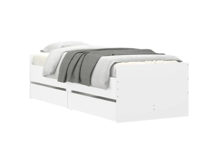 vidaXL Bettgestell mit Schubladen Weiß 90x200 cm