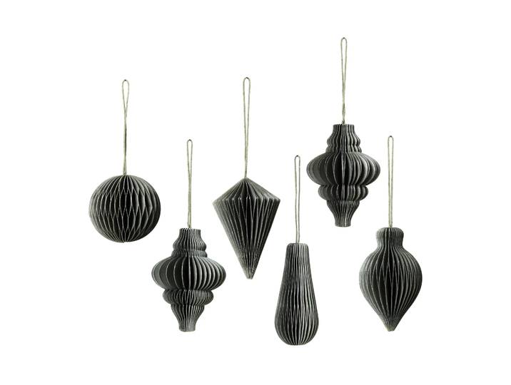 Broste Copenhagen Décoration de Noël Christmas mix Lot de 6 Thyme