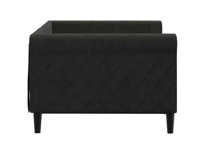 Structure de lit 90x190cm VIDAXL CHIC Lit de repos sans matelas noir velours L6243