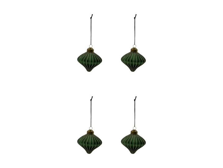 House Doctor Suspension de Noël Spin lot de 4 Vert