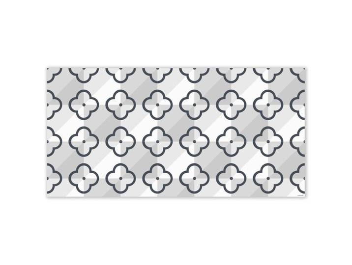 Mubusi Tapis Vinyle Fleur Gris 150x300 cm - Tapis Chambre en Vinyle