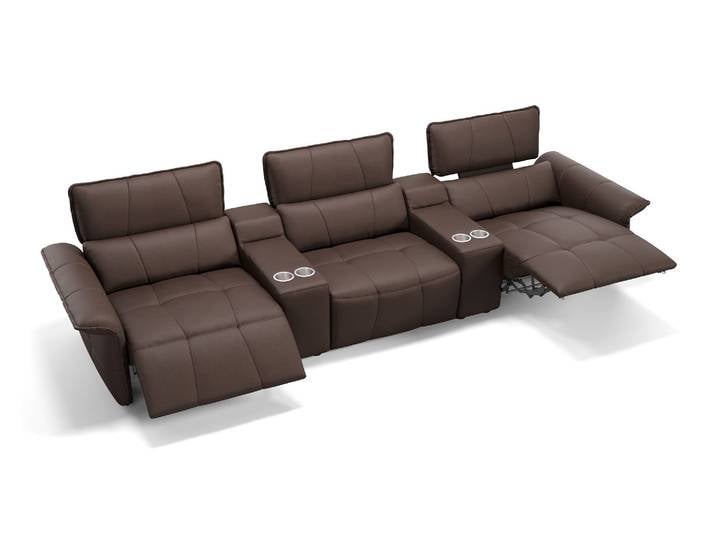 Leder Funktionssofa 3-Sitzer ADRIA 3sitzig