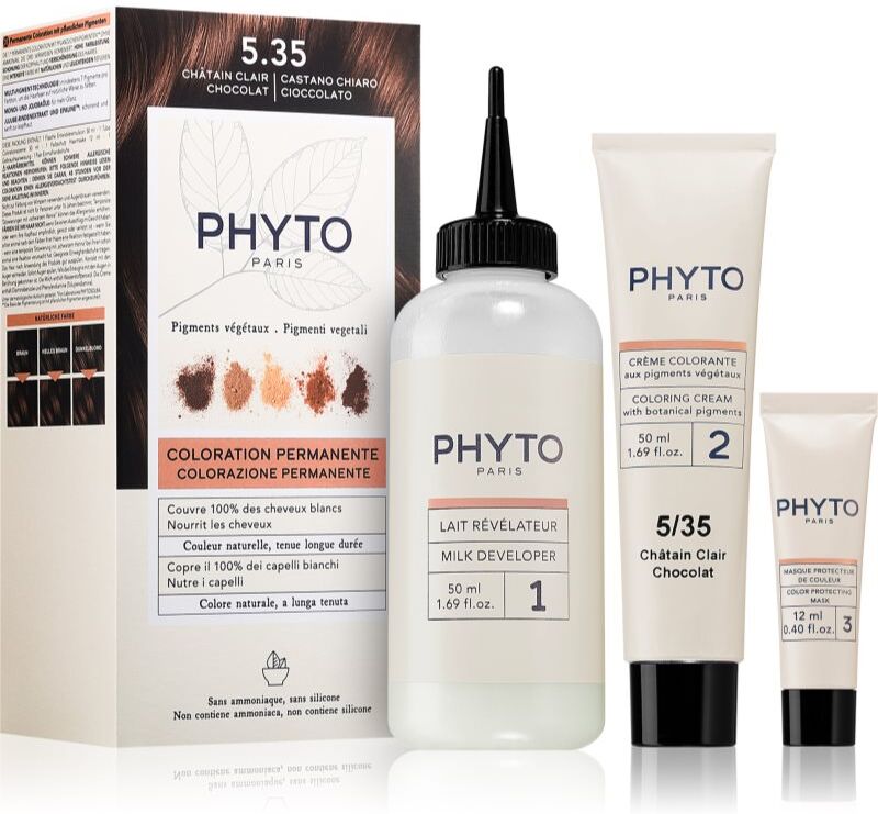Phyto Color coloration cheveux sans ammoniaque teinte 5.35 Chocolate light Brown 1 pcs