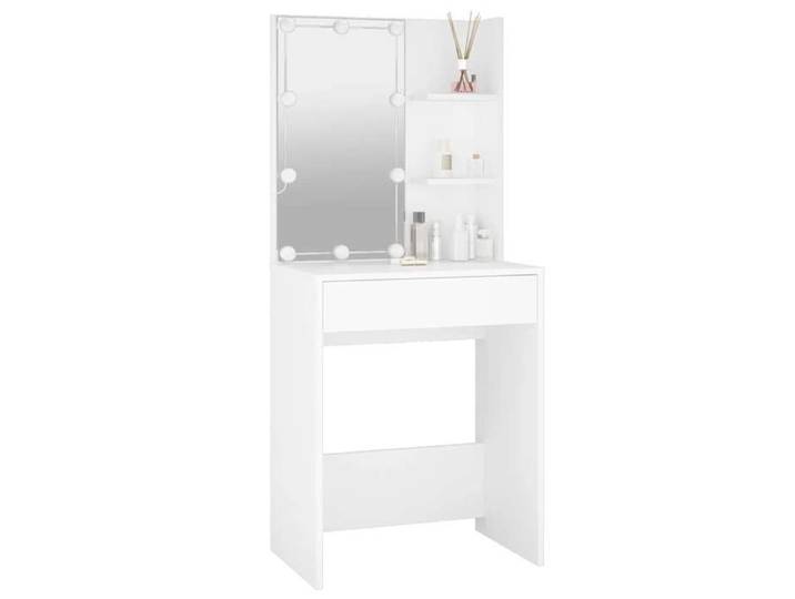 EN SOLDE*Meuble de chambre - Coiffeuse - MONNA - avec LED blanc 60x40x140 cm@865941