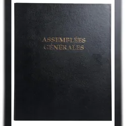 Exacompta 46210E 6x "GENERALVERSAMMLUNGREGISTER "" ECO ''" - Schwarz